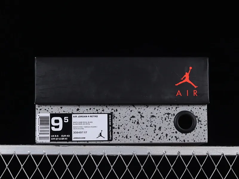 All categories Air Jordan Jordan series basketball shoes Air Jordan 4 OG version Air Jordan 4 Retro AJ4 Joe 4 white and blue 308497-117